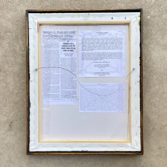 Framed Original Oil Painting on Canvas - Fox in Santa Fe New Mexico - Picture 5 of 15